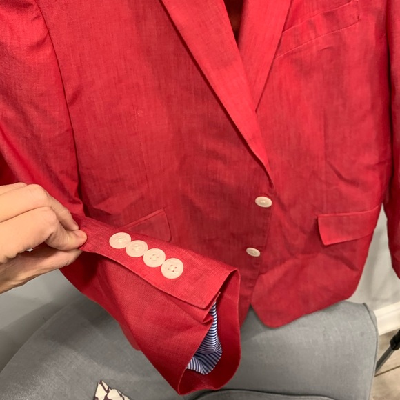 Men’s extra slim fit chambray sport coat - Picture 2 of 5